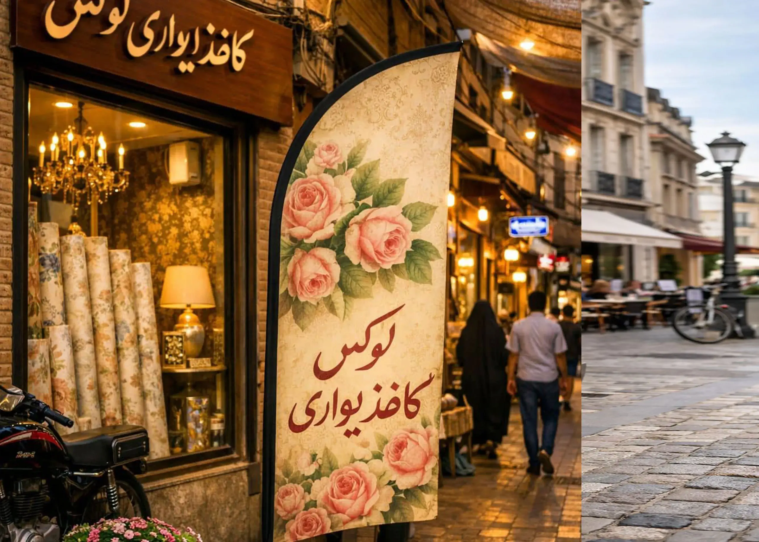 پرچم ساحلی کاغذ دیواری