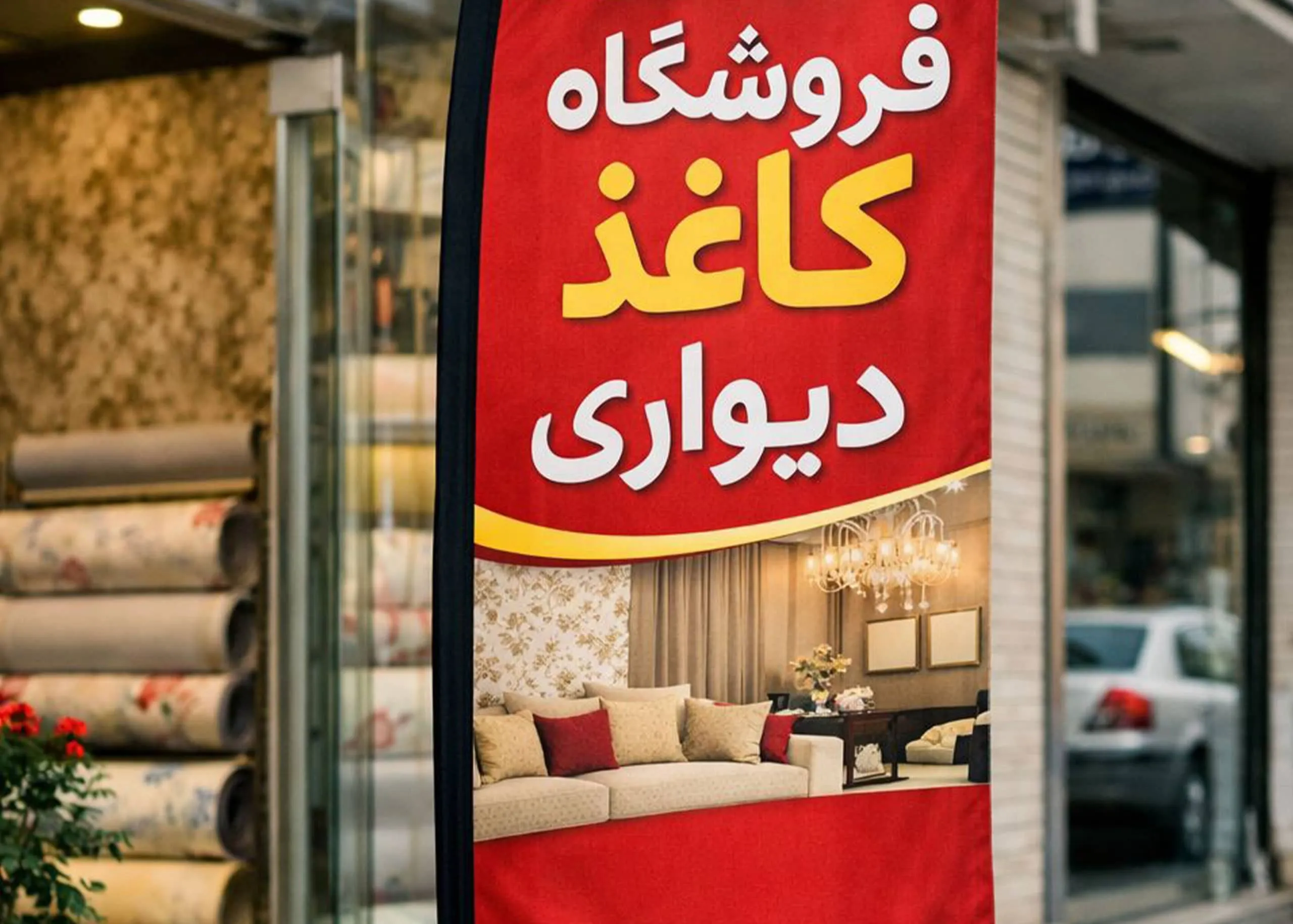پرچم ساحلی کاغذ دیواری